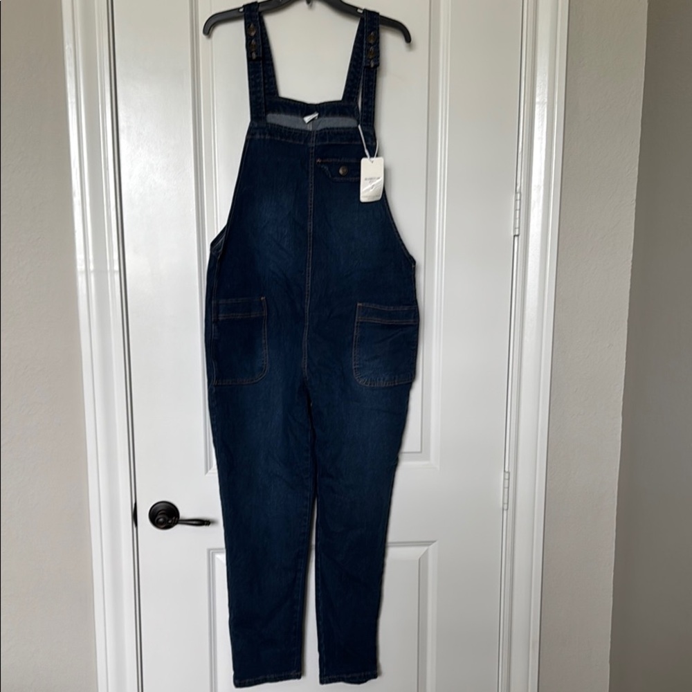 Denim overalls w/ adjustable straps